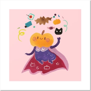 Kobocha and Halloween Sweets Posters and Art